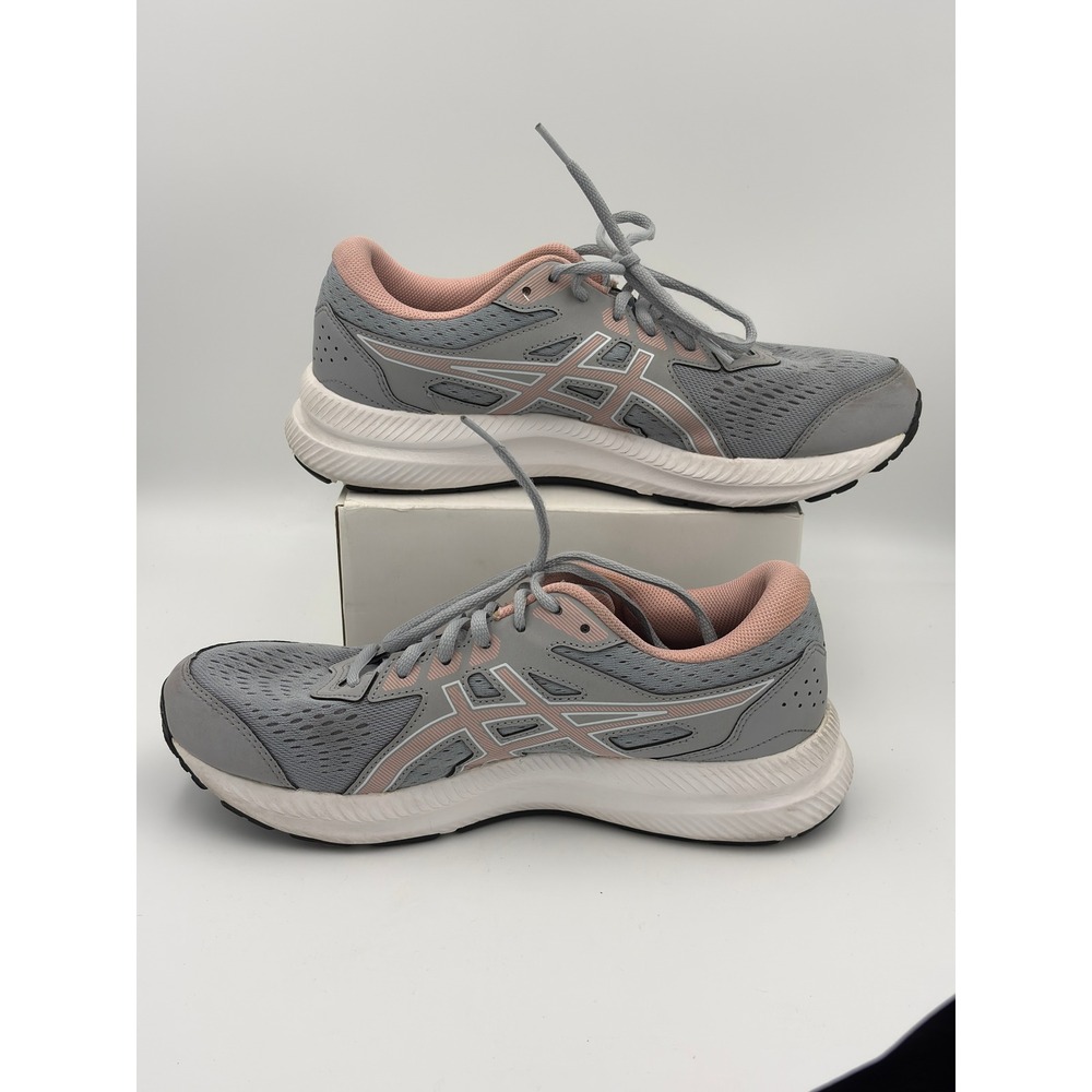 Asics Ortholite Grey Pink Mesh Running Shoes Sneakers Womens Athletic - Picture 7 of 14